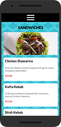 Online Menu
