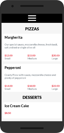 Online Menu