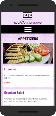 Online Menu